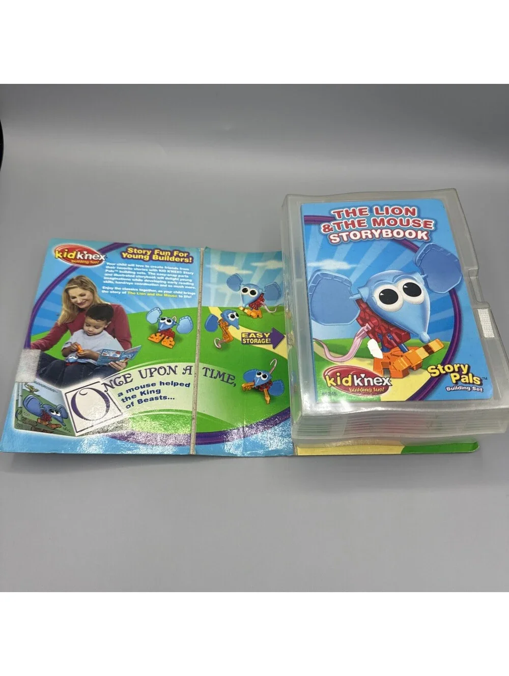 Kid K'nex Story Pals Building Set The Lion and the Mouse with Book NOS